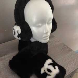 Scarf and earmuff set